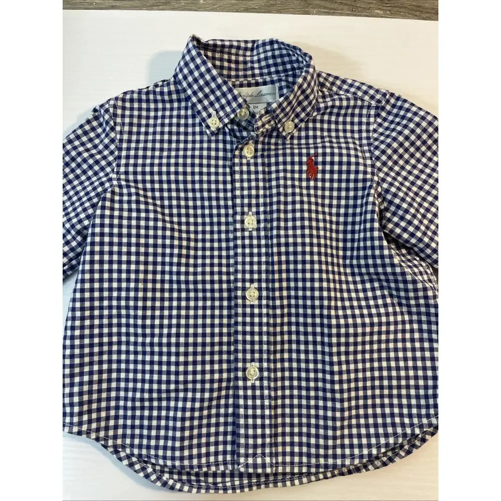 NWT 3/6 Months Ralph Lauren button down shirt, infant toddler boys